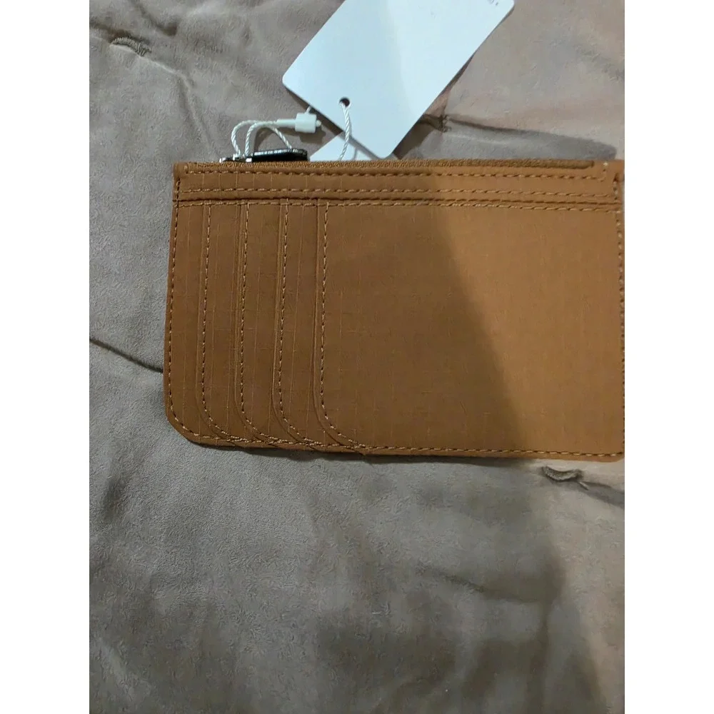 Lululemon City Street Card Case Cinder Brown Zip Wallet LU9BQ9S CBRO NWT